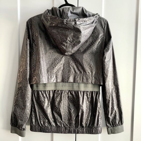 Stella McCartney X Adidas, Grey, Leopard Print, Windbreaker, Jacket, Size S - Picture 2 of 16